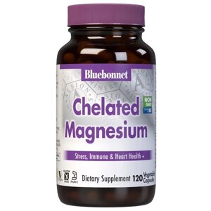 Мультимінеральний комплекс Bluebonnet Nutrition Chelated Magnesium Albion 120 Caps