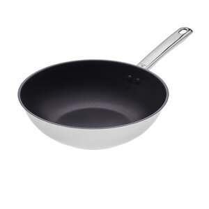 Сковорода Вок Gerlach Solid Lite 28 см Сріблястий (5901035505834)