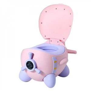 Горщик з м'яким сидінням No Brand Baby Legend Літак Рожевий