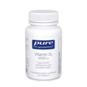 Вітамін D3 Pure Encapsulations 5000 МО 60 капсул (21489)