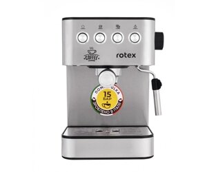 Рожкова кавоварка еспресо Rotex RCM850-S Power Espresso