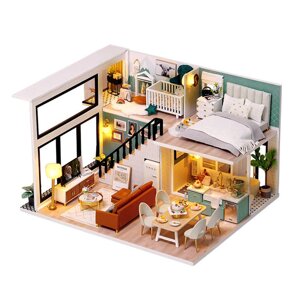 Ляльковий будинок конструктор DIY Cute Room L-031-B/C Вілла Комфортне життя 3D (6683-22872)