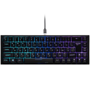 Клавіатура геймерська провідна 2E Gaming KG350 RGB USB Ukr Чорний