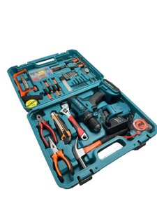 Дриль-шуруповерт акумуляторна Makita DF550DWE 24V 5A/h Li-Ion + великий набір інструментів 40 шт (1908783580)