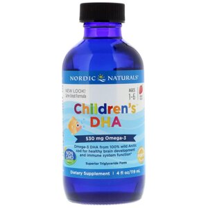 Риб'ячий жир для дітей Nordic Naturals Childrens DHA Strawberry 119 мл (NOR56780)