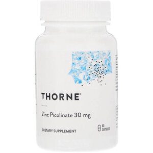 Мікроелемент Цинк Thorne Research Zinc Picolinate 30 mg 60 Caps