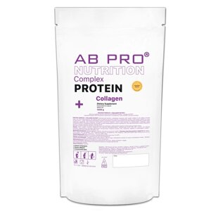 Протеїн AB PRO PROTEIN COMPLEX + COLLAGEN 1000 g /10 servings/ Банан-Абрікос