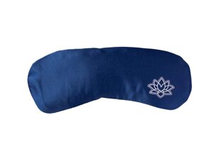 Подушка для очей Bodhi Mako-Satin із лавандою темно-синій 23х11 см