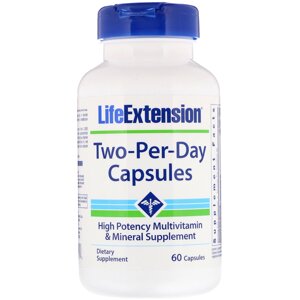 Мультивітаміни Life Extension Two-Per-Day 60 капсул (LEX23176)