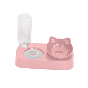 Миска для котів Taotaopets 119906 282х220х145 мм Рожевий (6946-24453)