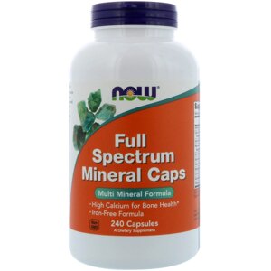 Мультимінерали Full Spectrum Minerals Now Foods 240 капсул