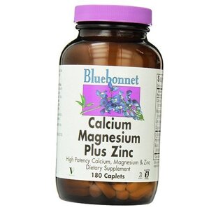 Вітаміни для кісток Calcium Magnesium Zinc Bluebonnet Nutrition 180каплет (36393027)