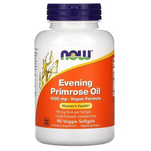 Масло вечірньої примули NOW Foods Evening Primrose Oil 1000 mg 90 Veg Caps