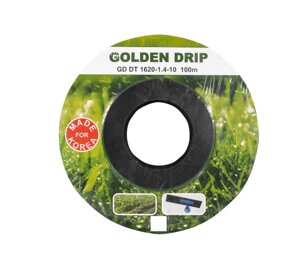 Крапельна стрічка емітерна для поливу городу GOLDEN DRIP 100 м iz16475
