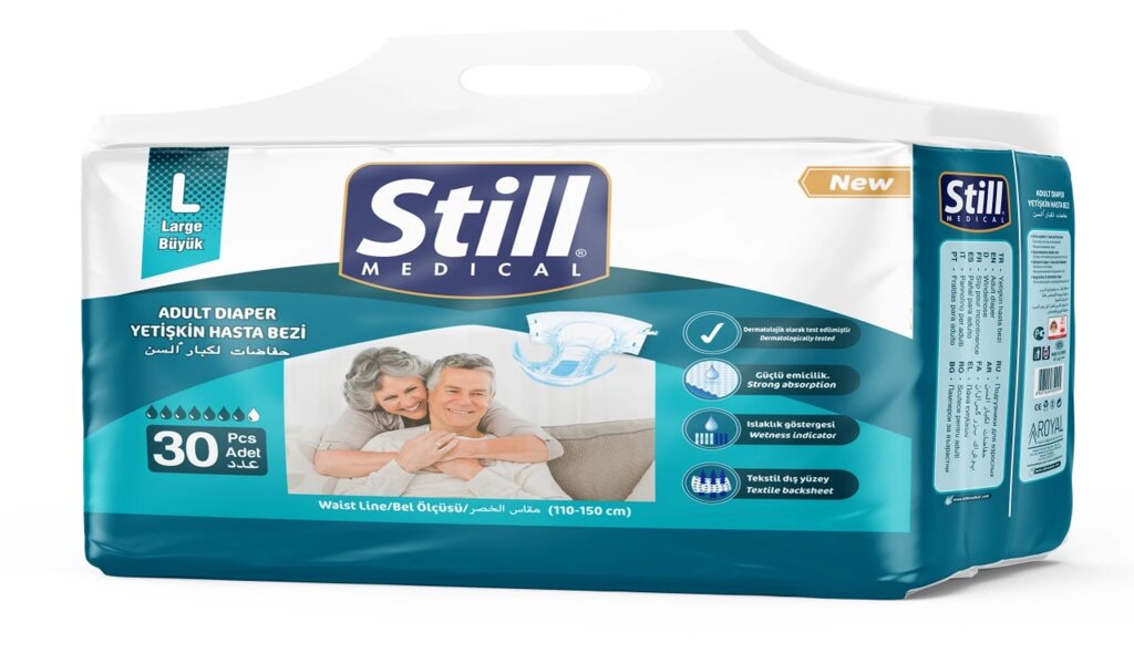 Підгузки для дорослих Still Adult diaper L 30 шт від компанії Придбай - фото 1