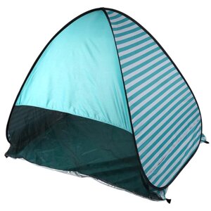 Пляжна намет автоматична Sandy Camp Stripes 110х165x150см саморозкладна двомісна в чохлі Бірюзова