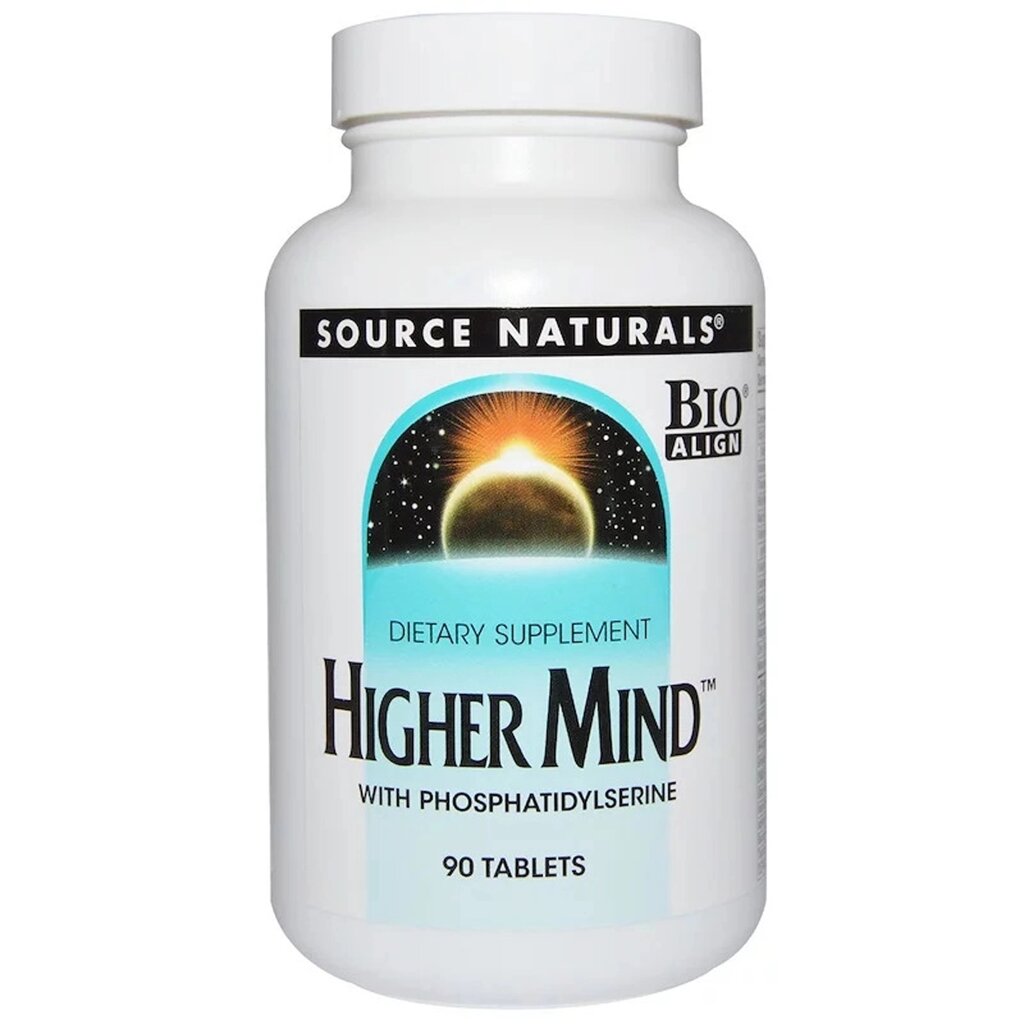 Поліпшення роботи Мозку, Higher Mind, Source Naturals, 90 таблеток від компанії Придбай - фото 1