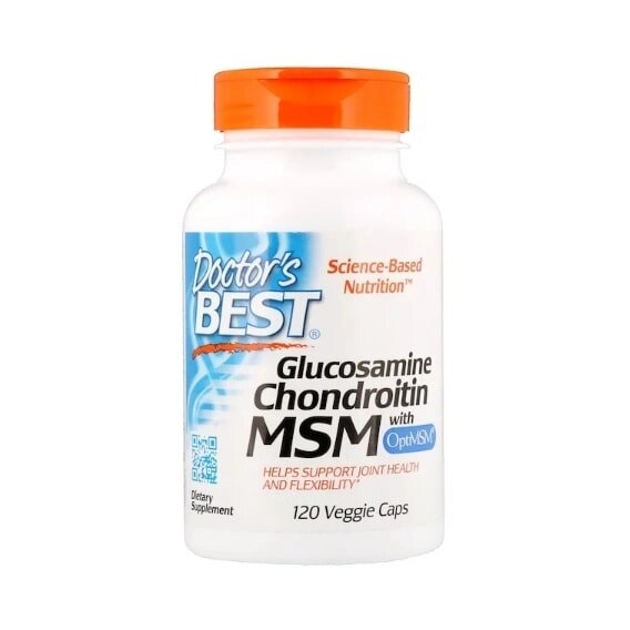 Препарат для суглобів і зв'язок Doctor's Best Glucosamine Chondroitin MSM with OptiMSM 120 Caps DRB-00080 від компанії Придбай - фото 1