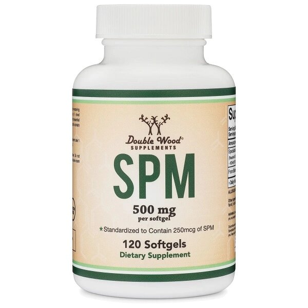 Протизапальний засіб Double Wood Supplements SPM (Pro Resolution Mediators) 500 mg 120 Softgels від компанії Придбай - фото 1