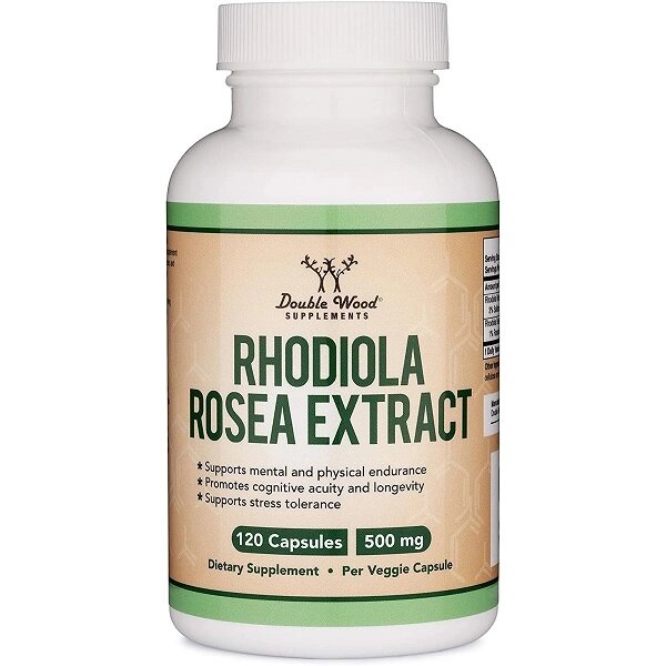 Радіола Double Wood Rhodiola Rosea Extract 500 mg 120 Caps від компанії Придбай - фото 1