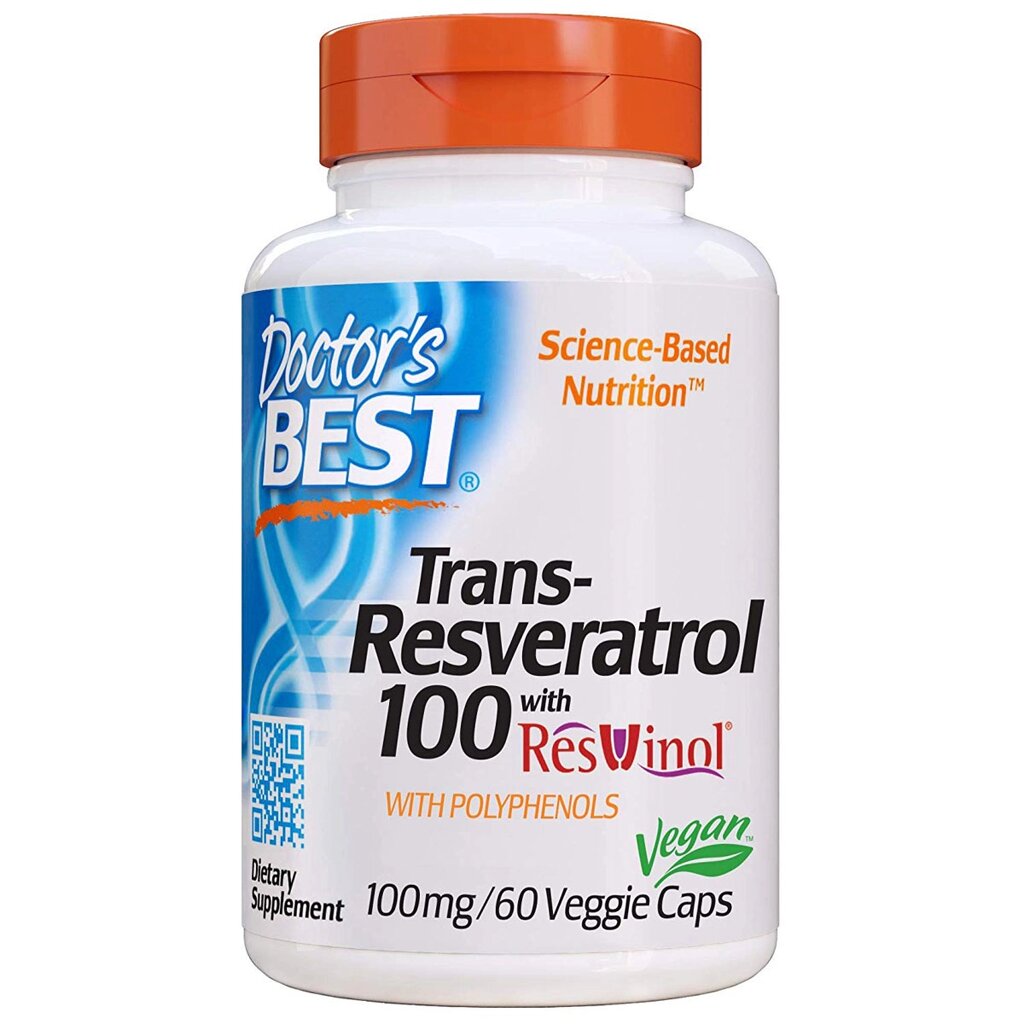 Ресвератрол Doctor's Best Trans-Resveratrol 100 мг 60 гелевих капсул (DRB00171) від компанії Придбай - фото 1