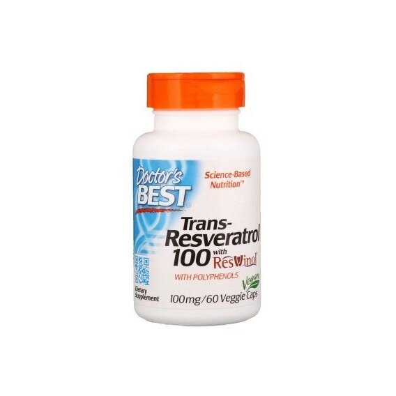 Ресвератрол Doctor's Best Trans-Resveratrol 100 mg 60 Veg Caps від компанії Придбай - фото 1