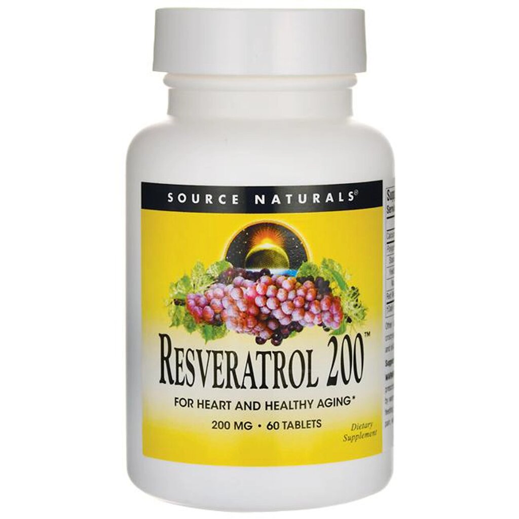 Ресвератрол Source Naturals Resveratrol 200 мг 60 пігулок (SN2293) від компанії Придбай - фото 1