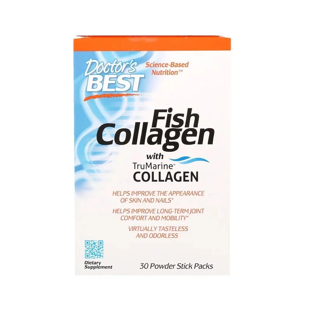 Риб'ячий Коллаген, Fish Collagen, Doctor's Best, 30 пакетиків від компанії Придбай - фото 1