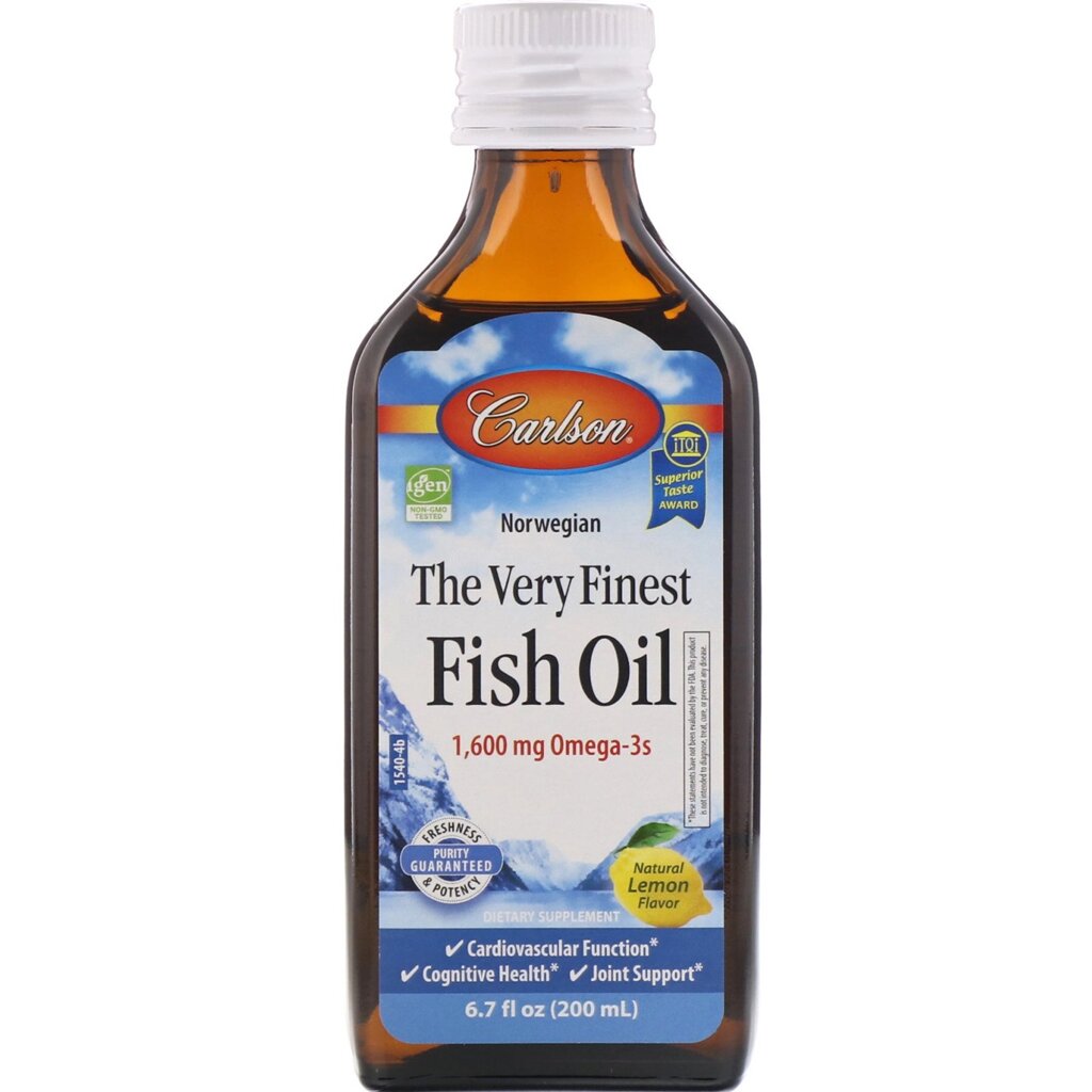 Риб'ячий жир Carlson Labs Fish Oil Апельсин 200 мл (33869) від компанії Придбай - фото 1