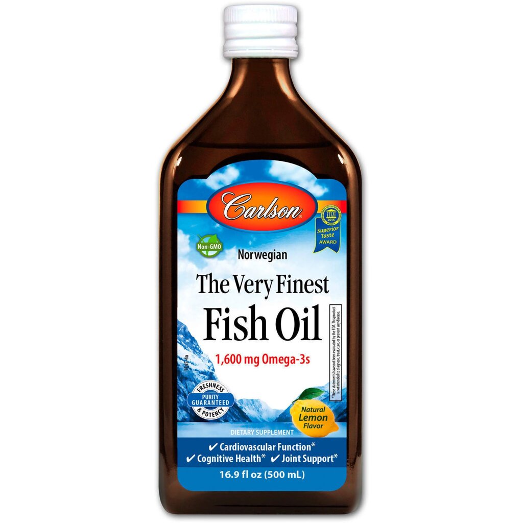 Риб'ячий жир Carlson Labs Fish Oil Лимон 500 мл (2318) від компанії Придбай - фото 1