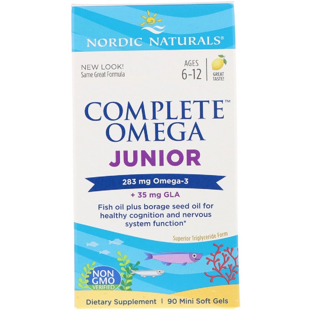 Риб'ячий жир Nordic Naturals Complete Omega Junior 283 мг 90 капсул (NOR01775) від компанії Придбай - фото 1