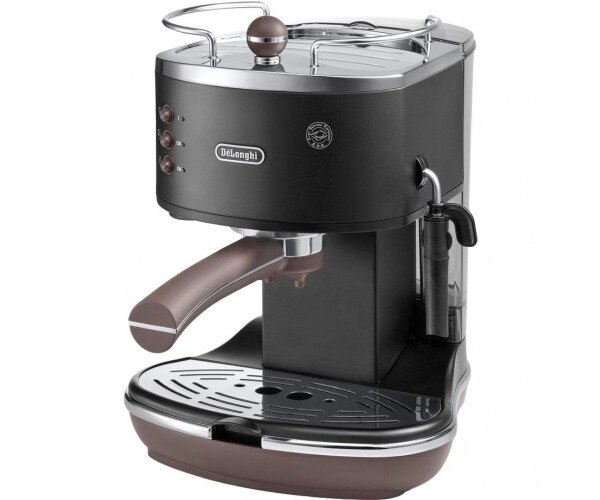 Рожкова кавоварка еспресо DeLonghi Icona Vintage ECOV 311. BK від компанії Придбай - фото 1