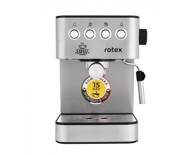 Рожкова кавоварка еспресо Rotex RCM850-S Power Espresso від компанії Придбай - фото 1