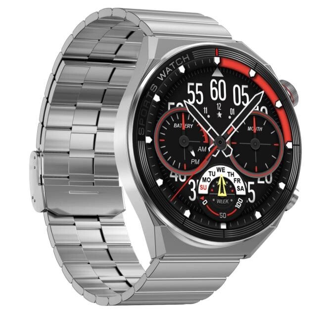 Розумний годинник UWatch DT3 Nitro Mate Steel Silver від компанії Придбай - фото 1