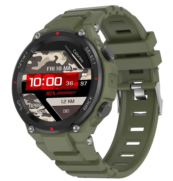 Розумний годинник Uwatch DT5 Compas Green від компанії Придбай - фото 1