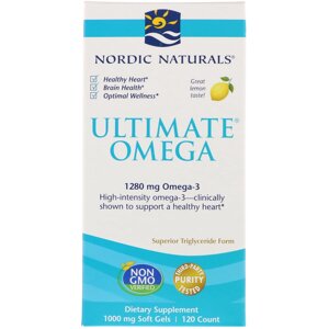 Риб'ячий жир Nordic Naturals Ultimate Omega Lemon 1.280 мг 120 Капсул (NOR02790)