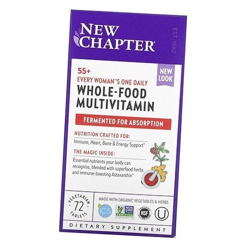 Щоденні мультивітаміни для жінок 55 + Every Woman's 55+ One Daily Multivitamin New Chapter 24вегтаб (36377022) від компанії Придбай - фото 1