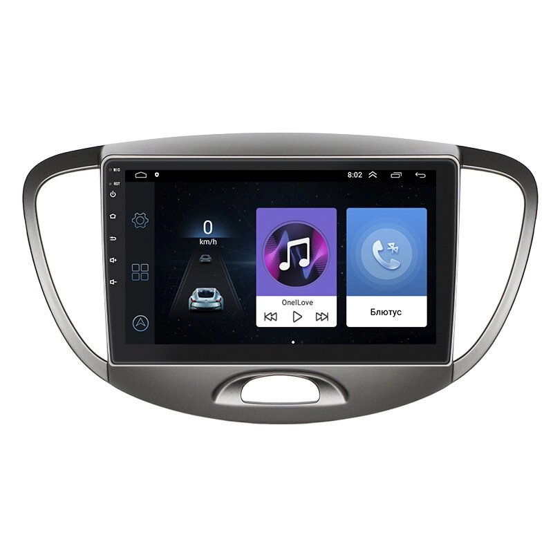 Штатна магнітола Lesko для Hyundai i10 I 2007-2013 екран 9" 1/16Gb/ Wi-Fi Optima Хюндай Android від компанії Придбай - фото 1