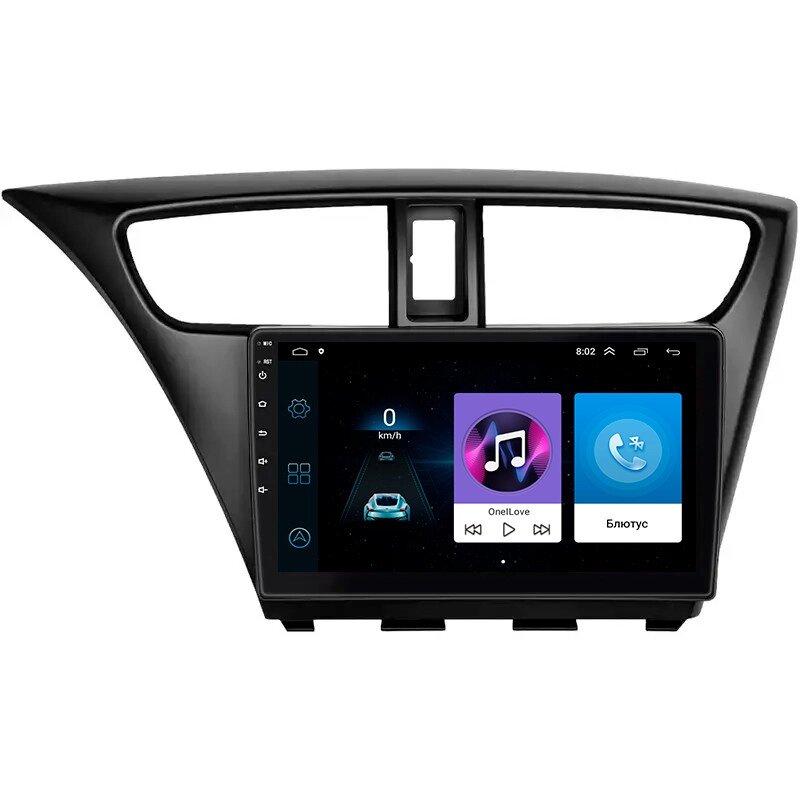 Штатна магнітола Lesko Honda Civic IX Рестайлінг 2013-2017 9" 1/16Gb Wi-Fi GPS Base (9799-60860) від компанії Придбай - фото 1