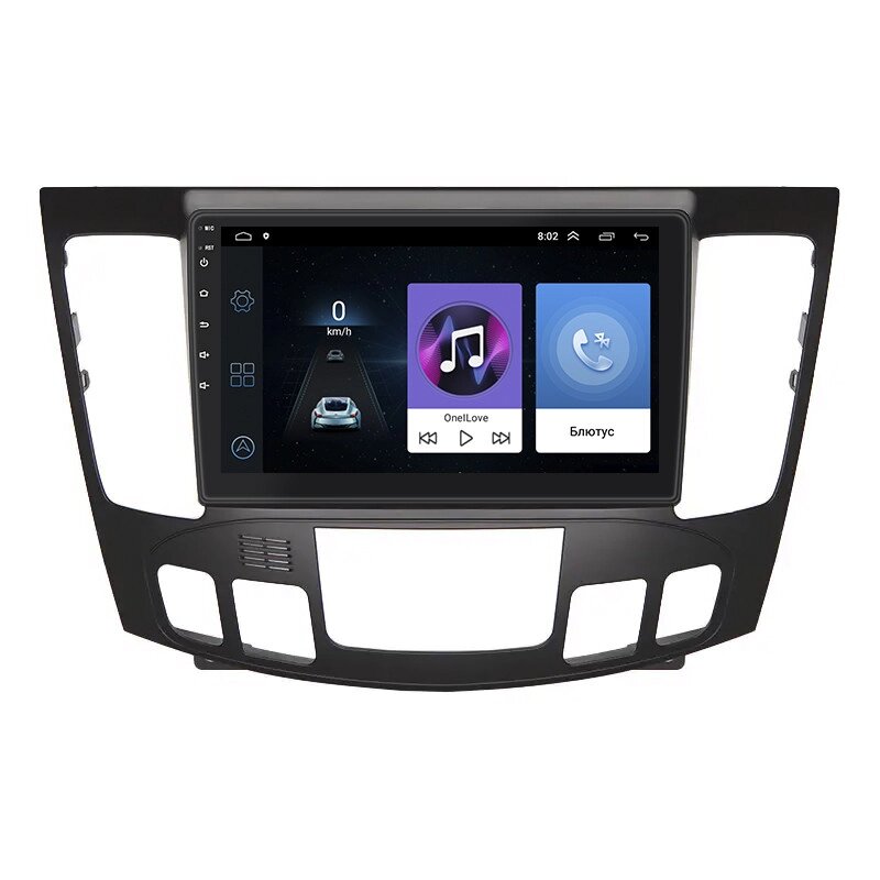 Штатна магнітола Lesko Hyundai Sonata V NF Auto AC 2008-2010 9" 1/16Gb Wi-Fi GPS Base (10720-55601) від компанії Придбай - фото 1