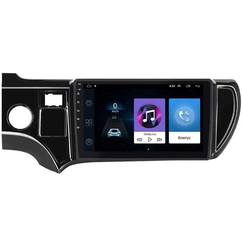 Штатна магнітола Lesko Toyota Aqua I 2011-2014 9" 1/16Gb Wi-Fi GPS Base (10875-60895) від компанії Придбай - фото 1