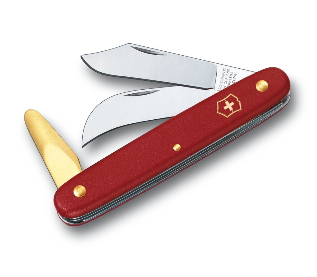 Швейцарський ніж Victorinox Budding-Pruning 3 садовий 100 мм, червоний, у блістрі (3.9116. B1) від компанії Придбай - фото 1