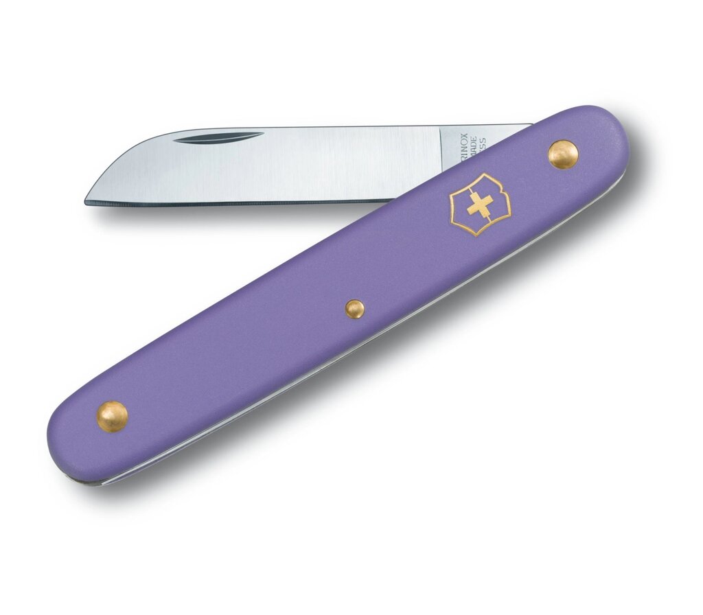 Швейцарський ніж Victorinox Floral садовий 100 мм 1 функція фіолетовий у блістрі (3.9050.22B1) від компанії Придбай - фото 1