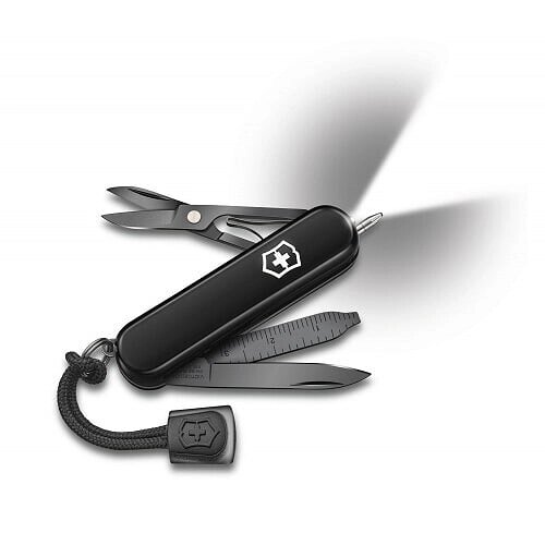 Швейцарський ніж "Victorinox" Signature Lite Onyx Black 58 мм, 7 функцій чорний (0.6226.31P) від компанії Придбай - фото 1