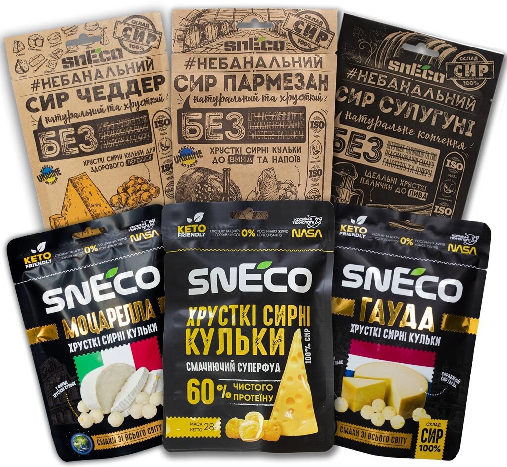 Сир сушений хрумкий snEco OPTIMAL 6 шт від компанії Придбай - фото 1