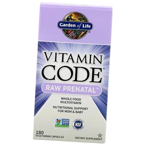 Сирі вітаміни для вагітних Vitamin Code Raw Prenatal Garden of Life 30вегкапс (36473009) від компанії Придбай - фото 1