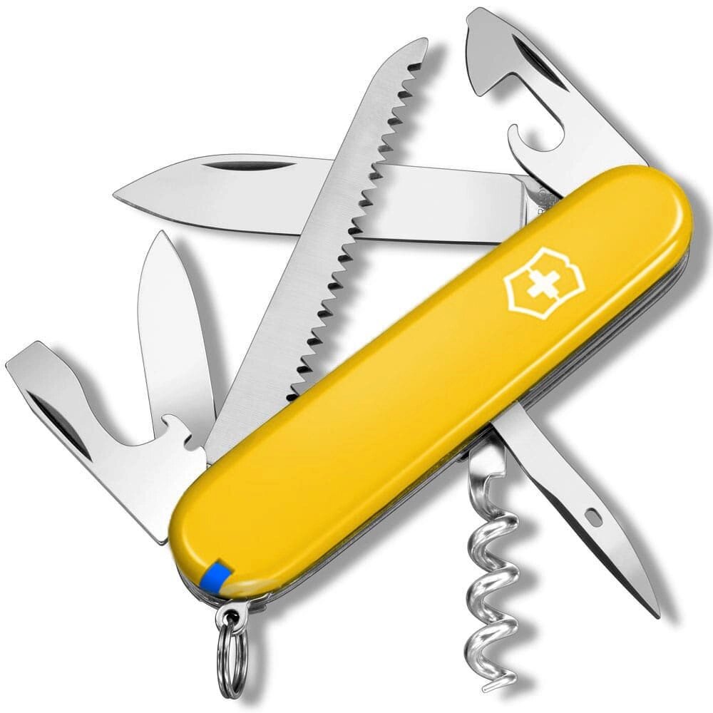 Складаний ніж Victorinox Camper 91 мм 13 функцій Жовтий (1.3613.8) від компанії Придбай - фото 1