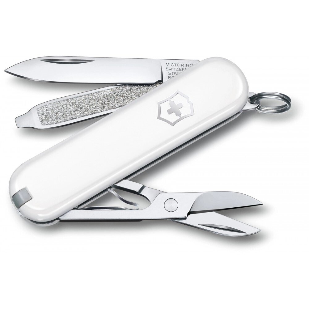 Складаний ніж Victorinox Classic SD Colors Falling Snow 58 мм 7 функцій Білий (0.6223.7G) від компанії Придбай - фото 1