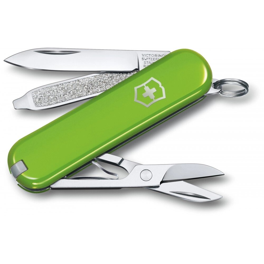 Складаний ніж Victorinox Classic SD Colors Smashed Avocado 58 мм 7 функцій Зелений (0.6223.43G) від компанії Придбай - фото 1