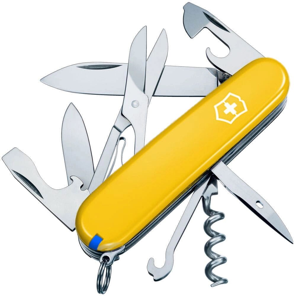 Складаний ніж Victorinox CLIMBER 91 мм 14 функцій Жовтий (1.3703.8) від компанії Придбай - фото 1